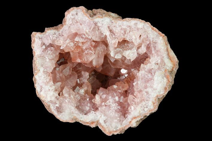 Sparkly, Pink Amethyst Geode Half - Argentina #170157